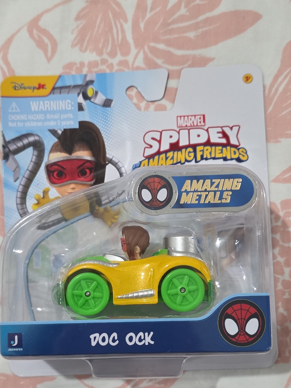 Marvel Spidey Amazing Friends Doc Ock Yellow Car with Green Wheels